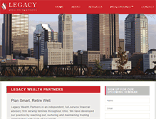 Tablet Screenshot of legacywealthpartner.com